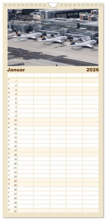 Produktbild: Familienplaner 2026 - Boeing 747 Kalender mit 5 Spalten (Wandkalender, 21 x 45 cm) CALVENDO