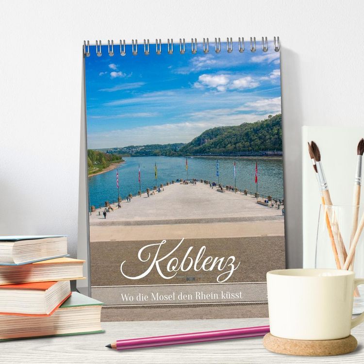 Produktbild: Koblenz - Wo die Mosel den Rhein k&uuml;sst (Tischkalender 2026 DIN A5 hoch), CALVENDO Monatskalender
