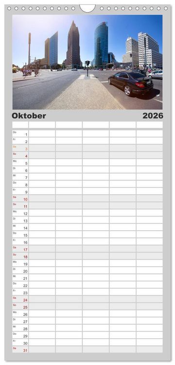 Produktbild: Familienplaner 2026 - SOMMER IN BERLIN mit 5 Spalten (Wandkalender, 21 x 45 cm) CALVENDO
