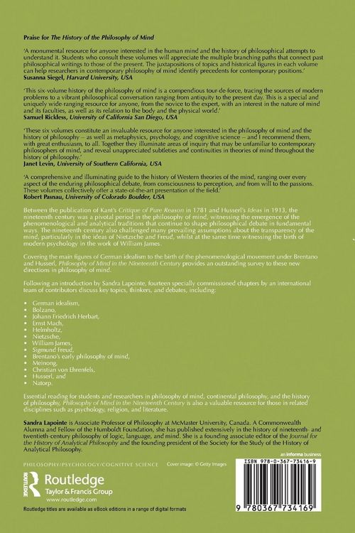 Produktbild: Philosophy of Mind in the Nineteenth Century