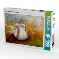Produktbild: CALVENDO Puzzle SPORT trifft SPLASH - Baseball 1000 Teile Lege-Gr&ouml;&szlig;e 64 x 48 cm Foto-Puzzle Bild von Marion Kr&auml;tschmer