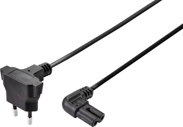 Produktbild: Sygonix SY-5043506 Strom Netzkabel Schwarz 5.00m