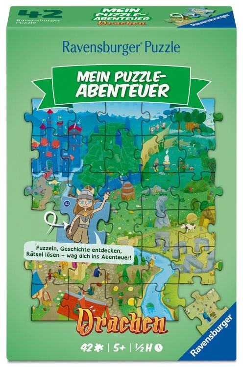 Produktbild: Kinderpuzzle 42 Teile - Mein Puzzle-Abenteuer: Drachen