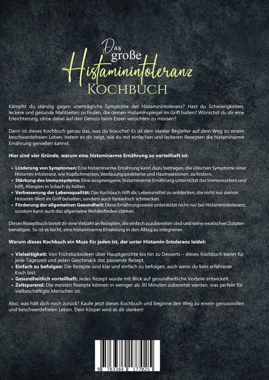 Produktbild: Das gro&szlig;e Histaminintoleranz Kochbuch