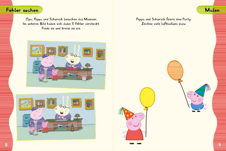 Produktbild: Peppa Pig R&auml;tsel-Spielheft. R&auml;tselbuch mit Stift und abwischbaren Seiten