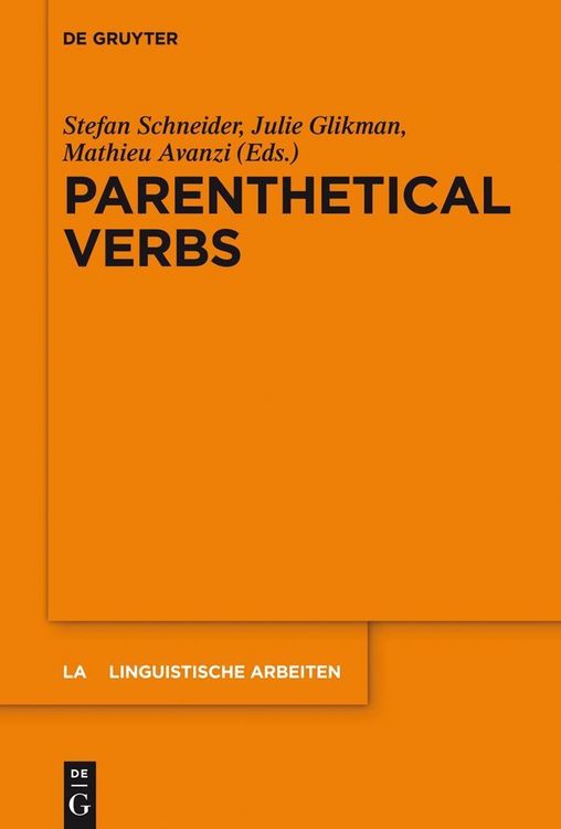 Produktbild: Parenthetical Verbs