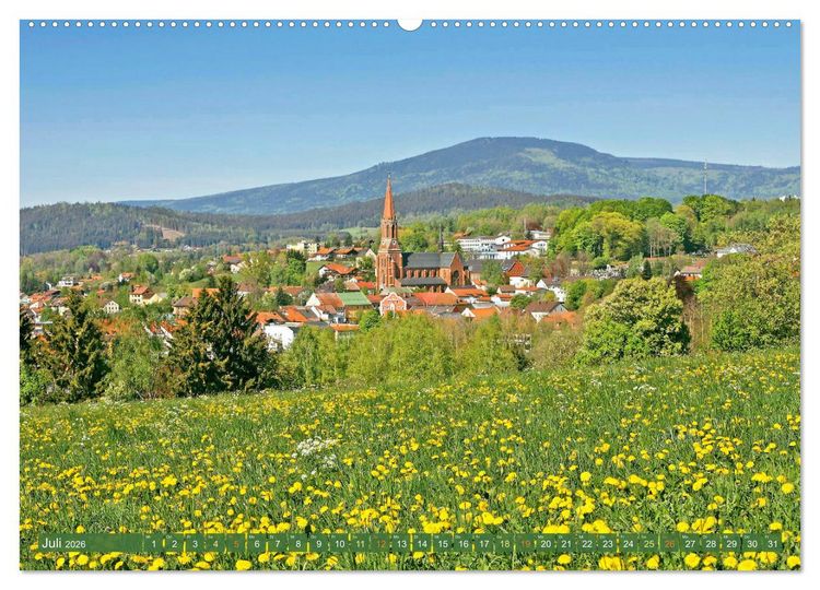 Produktbild: Arber, Rachel und Lusen: Der Hintere Bayerische Wald (Wandkalender 2026 DIN A2 quer), CALVENDO Monatskalender