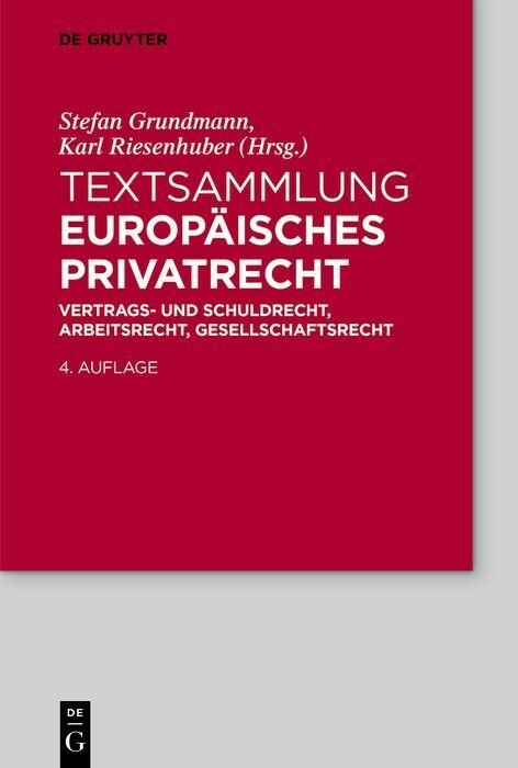 Produktbild: Textsammlung Europ&auml;isches Privatrecht