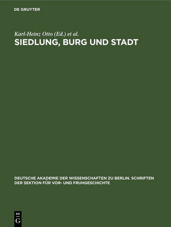 Produktbild: Siedlung, Burg und Stadt