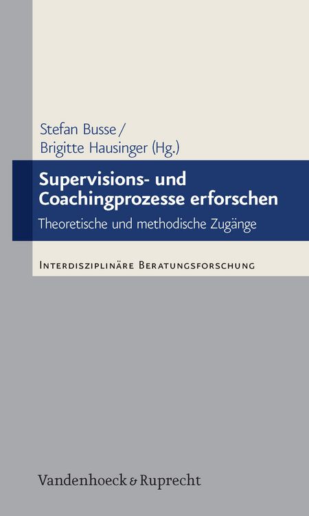 Produktbild: Supervisions- und Coachingprozesse erforschen