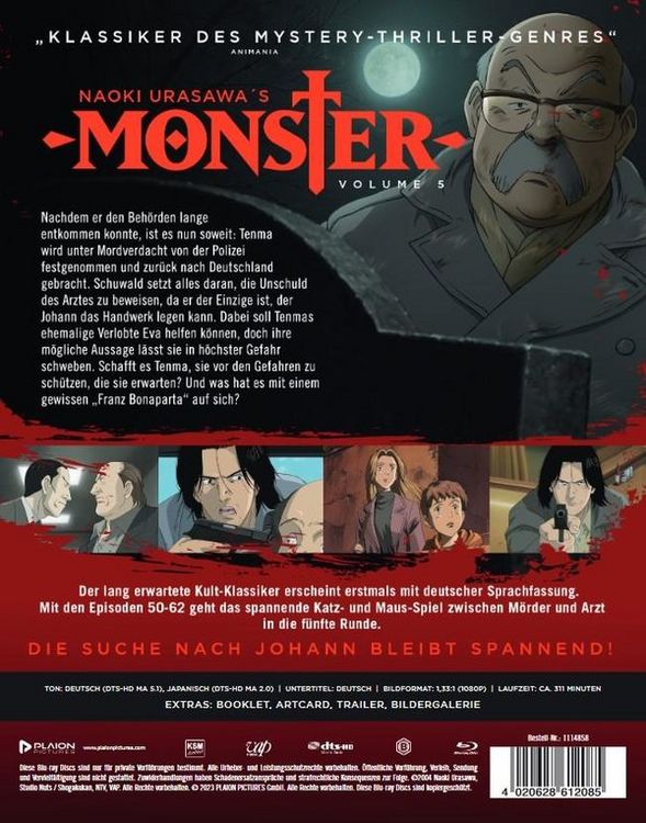 Produktbild: MONSTER - Volume 5 (Ep. 50-62) - Steelbook [2 BRs]