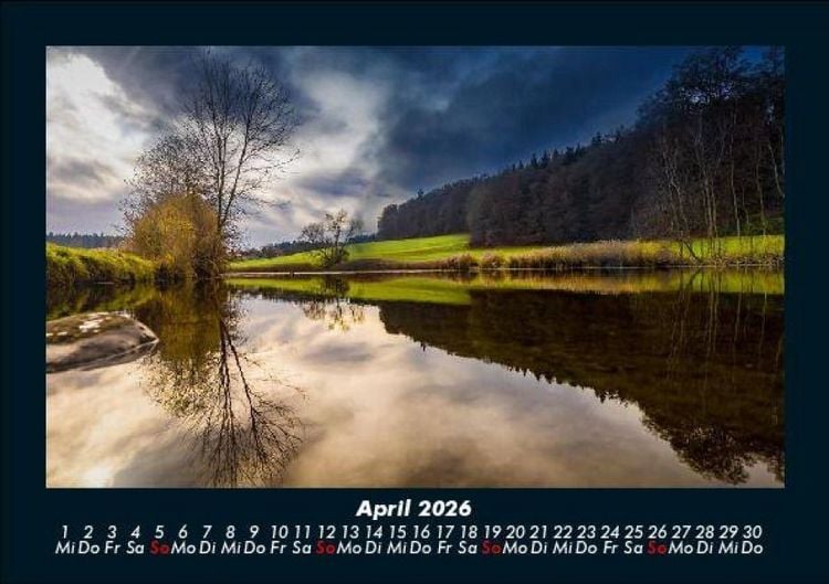 Produktbild: Die Seen der Erde 2026 Fotokalender DIN A5