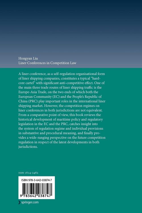 Produktbild: Liner Conferences in Competition Law