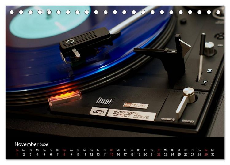 Produktbild: Vintage Turntables Made In Schwarzwald (Tischkalender 2026 DIN A5 quer), CALVENDO Monatskalender