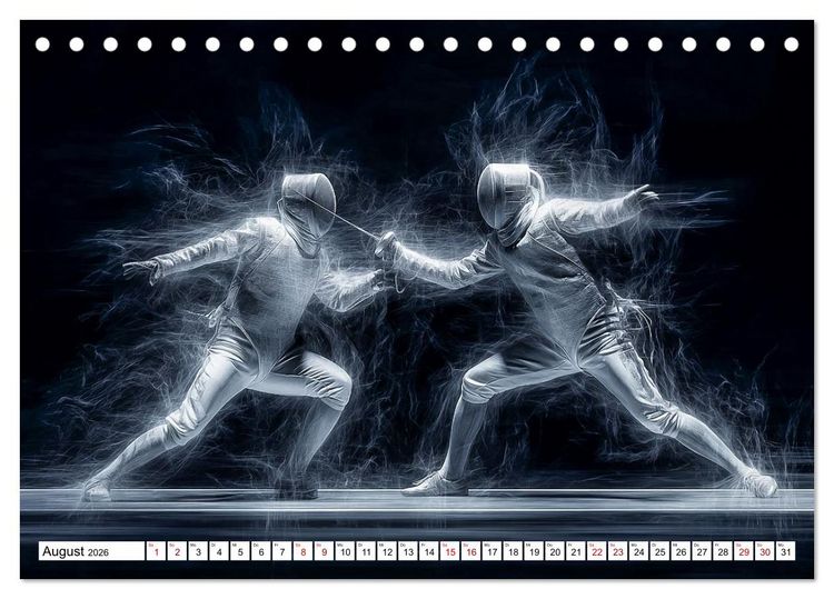 Produktbild: Olympische Sportarten (Tischkalender 2026 DIN A5 quer), CALVENDO Monatskalender