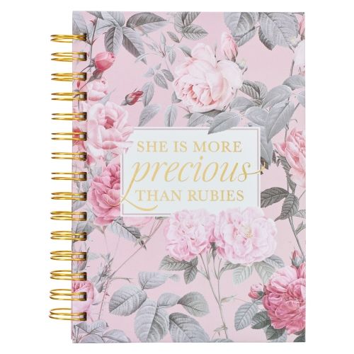 Produktbild: Journal with Pink Floral Scripture