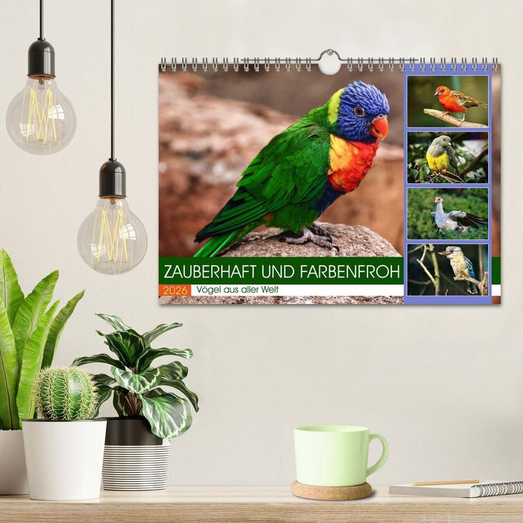 Produktbild: Zauberhaft und farbenfroh (Wandkalender 2026 DIN A4 quer), CALVENDO Monatskalender