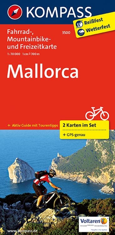 Bild vom Artikel KOMPASS Fahrradkarte 3500 Mallorca (2 Karten im Set) 1:70.000 vom Autor Kompass-Karten GmbH