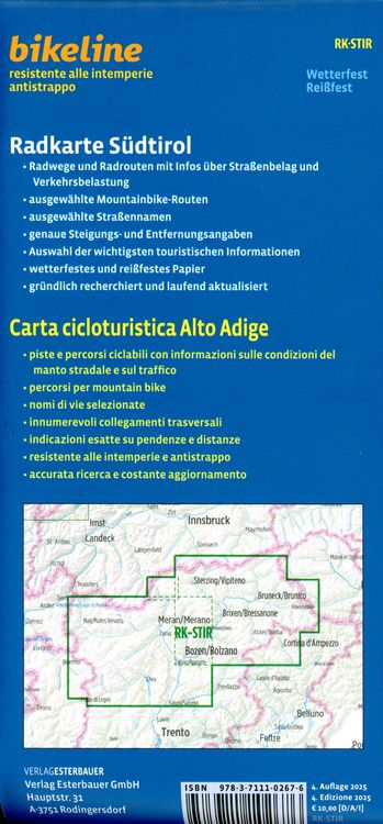Produktbild: Radkarte S&uuml;dtirol