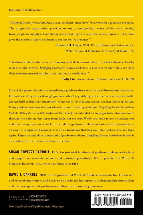 Produktbild: Simplifying Statistics for Graduate Students