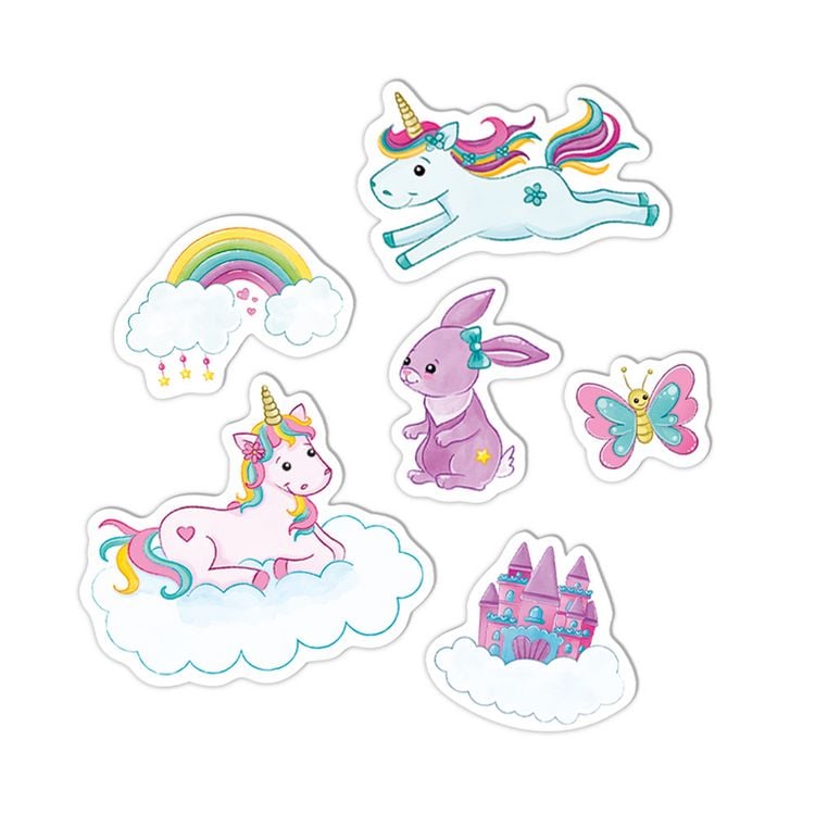 Produktbild: TR&Ouml;TSCH - Soft-Sticker Einhornwelt