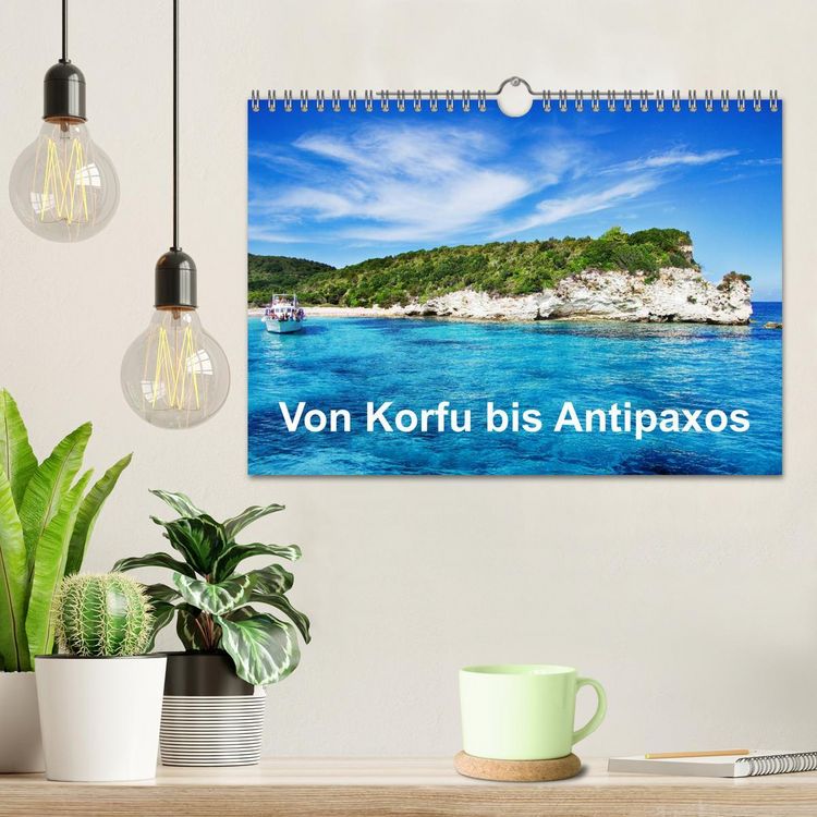 Produktbild: Von Korfu bis Antipaxos (Wandkalender 2026 DIN A4 quer), CALVENDO Monatskalender