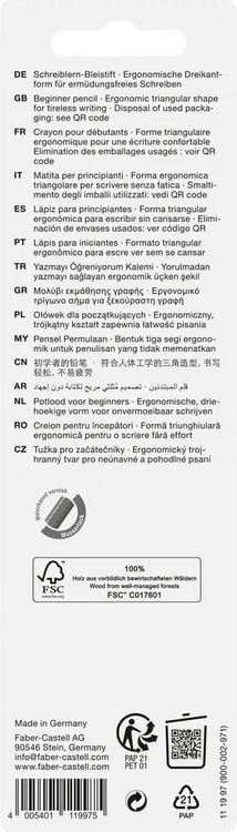 Produktbild: Faber-Castell Bleistifte Jumbo Grip B, 2er Set