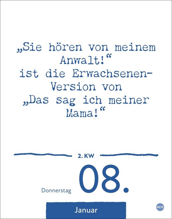 Produktbild: Dumme Spr&uuml;che f&uuml;r jeden Anlass Tagesabrei&szlig;kalender 2026