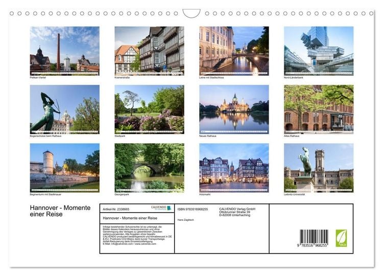 Produktbild: Hannover - Momente einer Reise (Wandkalender 2027 DIN A3 quer), CALVENDO Monatskalender