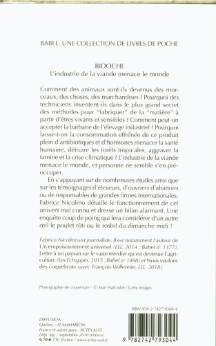 Produktbild: Bidoche : l'industrie de la viande menace le monde