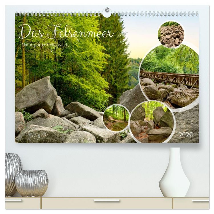 Produktbild: Das Felsenmeer - Natur pur im Odenwald (hochwertiger Premium Wandkalender 2026 DIN A2 quer), Kunstdruck in Hochglanz