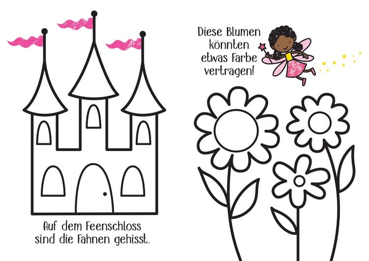 Produktbild: Kleine Kreativ-Werkstatt &ndash; Mein Ganz-einfach-Ausmalen-Koffer: Feen, Meerjungfrauen, Einh&ouml;rner