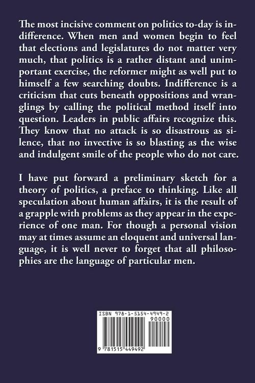 Produktbild: A Preface to Politics