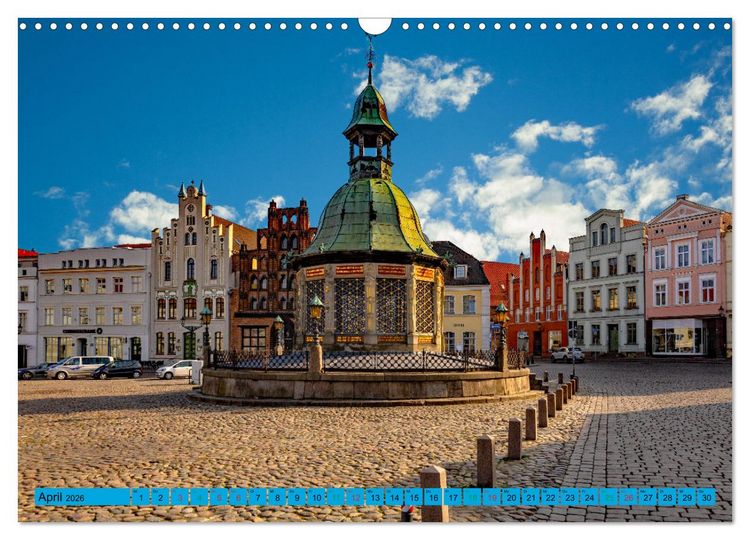 Produktbild: Hansestadt Wismar - Sehnsuchtsort (Wandkalender 2026 DIN A3 quer), CALVENDO Monatskalender