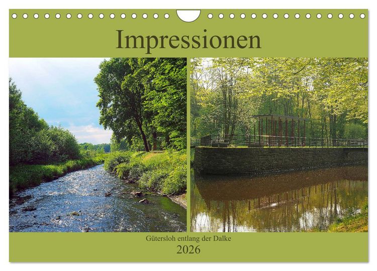 Produktbild: Impressionen - G&uuml;tersloh entlang der Dalke (Wandkalender 2026 DIN A4 quer), CALVENDO Monatskalender