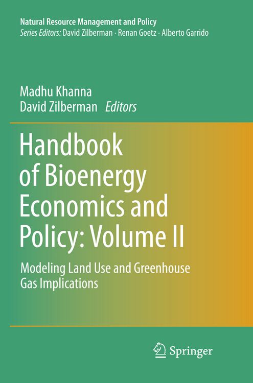 Produktbild: Handbook of Bioenergy Economics and Policy: Volume II