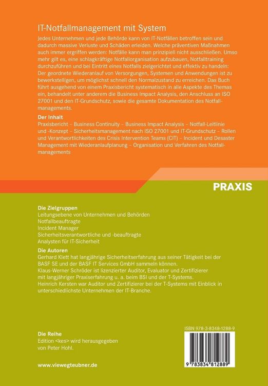 Produktbild: IT-Notfallmanagement mit System