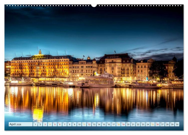 Produktbild: Stockholm - Venedig des Nordens (hochwertiger Premium Wandkalender 2026 DIN A2 quer), Kunstdruck in Hochglanz