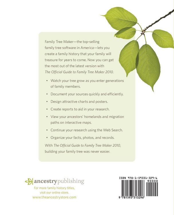 Produktbild: The Official Guide to Family Tree Maker (2010)
