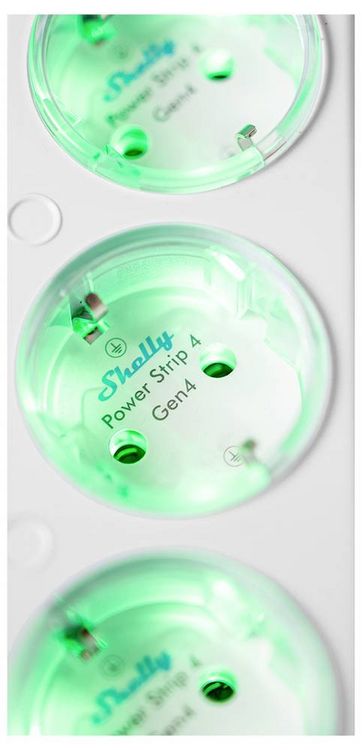 Produktbild: Shelly Power Strip 4 Gen4 Steckdose