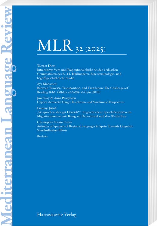 Produktbild: Mediterranean Language Review 32 (2025)
