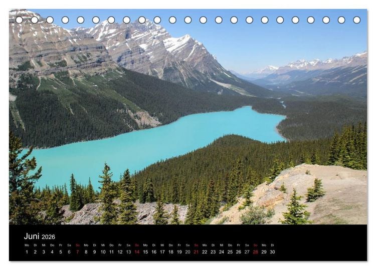 Produktbild: Kanada 2026 (Tischkalender 2026 DIN A5 quer), CALVENDO Monatskalender