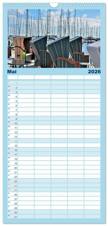 Produktbild: Familienplaner 2026 - Heiligenhafen immer wieder mit 5 Spalten (Wandkalender, 21 x 45 cm) CALVENDO