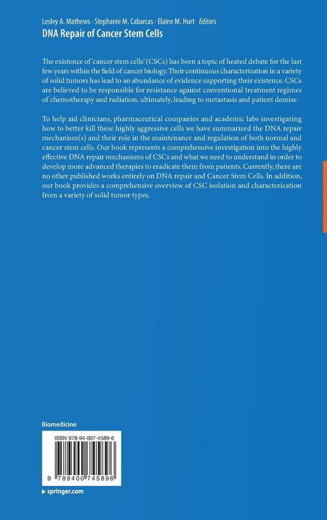 Produktbild: DNA Repair of Cancer Stem Cells