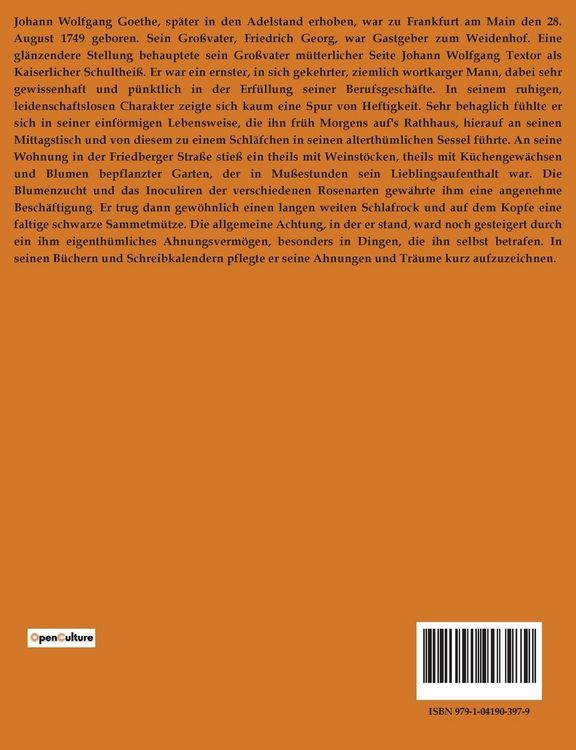 Produktbild: J. W. v. Goethe's Biographie