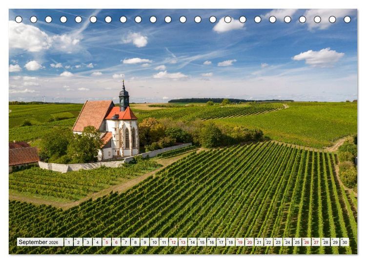 Produktbild: Landkreis Kitzingen (Tischkalender 2026 DIN A5 quer), CALVENDO Monatskalender
