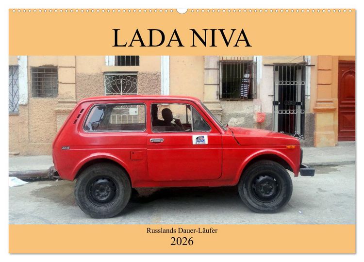 Produktbild: LADA NIVA - Russlands Dauer-L&auml;ufer (Wandkalender 2026 DIN A2 quer), CALVENDO Monatskalender