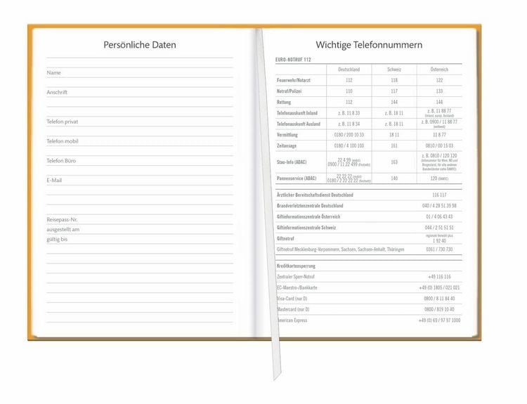 Produktbild: Kalenderbuch A6 gelb 2027