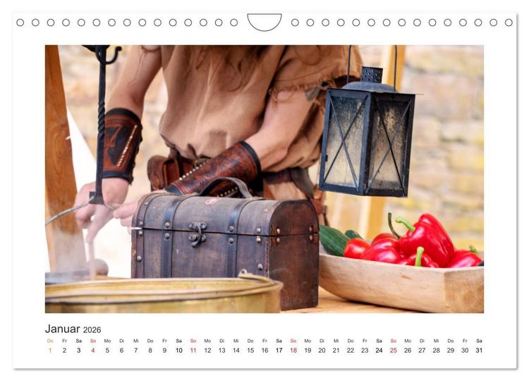 Produktbild: Mittelalter - Zeit unserer Ahnen (Wandkalender 2026 DIN A4 quer), CALVENDO Monatskalender