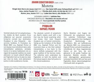 Produktbild: Johann Sebastian Bach: Motets